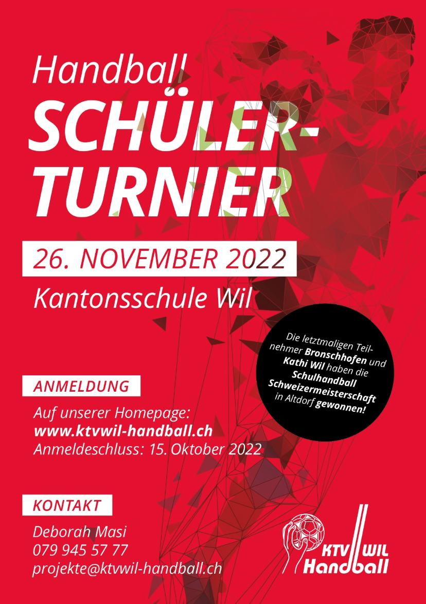 2022 11 Flyer Schuelerturnier